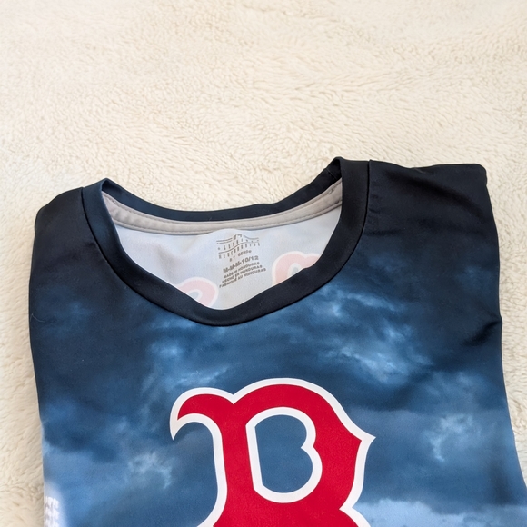 Great Condition: MLB Boston Red Sox Stadium Tee Shirt Kids Med 10/12 - Picture 10 of 12